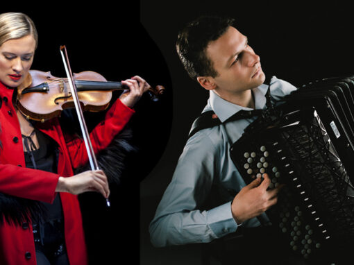 LIZZIE BALL (violin) and MILOS MILIVOJEVIC (accordion)